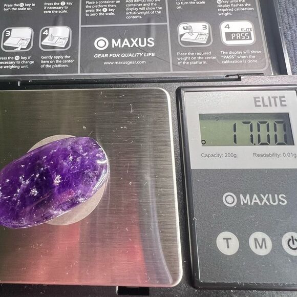 Amethyst Crystal Meditation Palmstone (1) - Picture 13 of 13